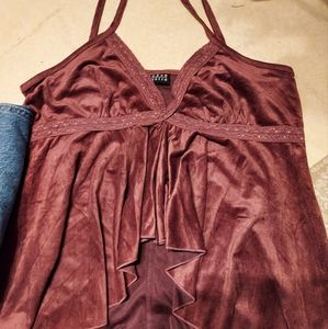 Soft Velor Belly Shirt